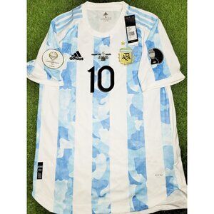 Messi Argentina 2020 2021 2022 COPA AMERICA FINAL PLAYER ISSUE Home Soccer Jerse